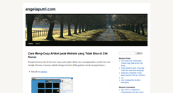 Desktop Screenshot of angelaputri.com