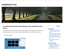 Tablet Screenshot of angelaputri.com